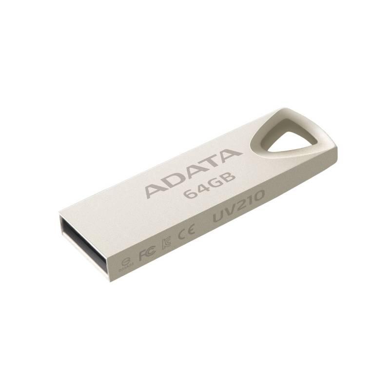 USB Flash ADATA UV210 64GB kovová, USB, Flash, ADATA, UV210, 64GB, kovová