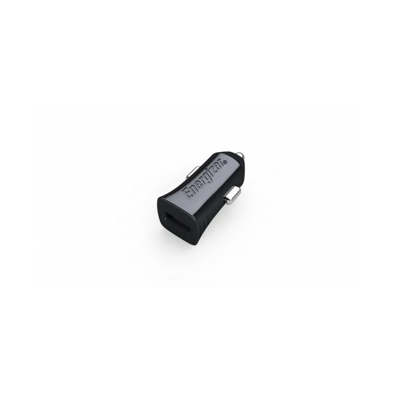 Adaptér do auta Energizer Classic, 1× USB, micro USB kabel, 1A černý