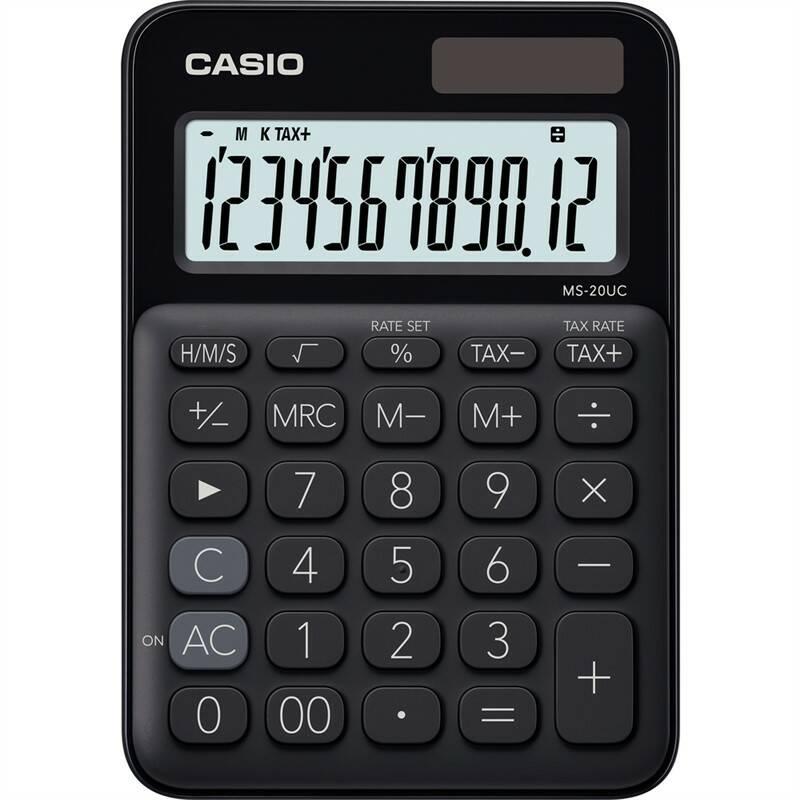 Kalkulačka Casio MS 20 UC BK černá, Kalkulačka, Casio, MS, 20, UC, BK, černá