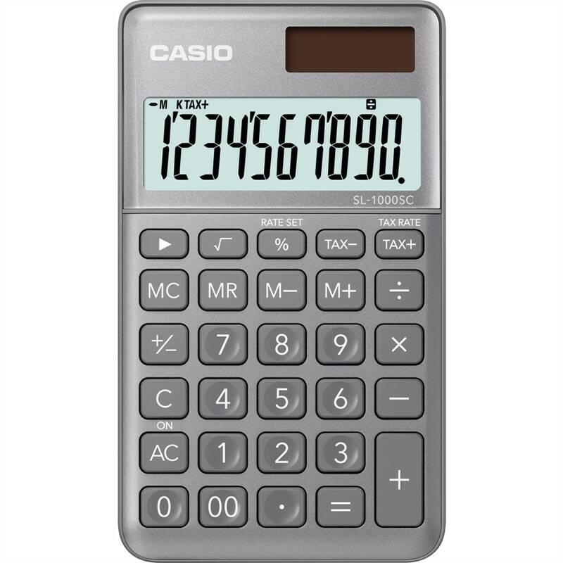 Kalkulačka Casio SL 1000 SC GY šedá, Kalkulačka, Casio, SL, 1000, SC, GY, šedá