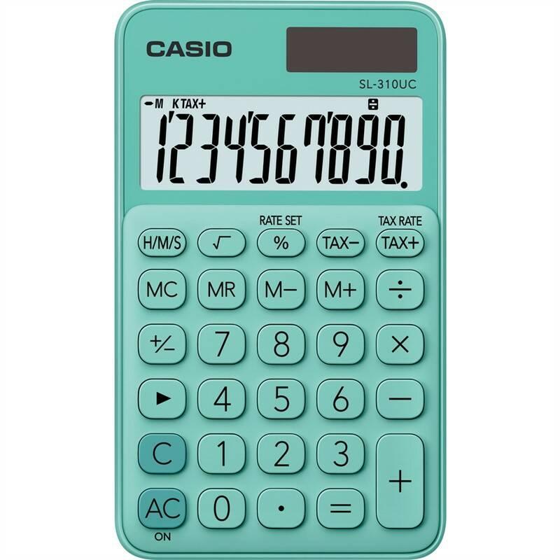 Kalkulačka Casio SL 310 UC GN zelená, Kalkulačka, Casio, SL, 310, UC, GN, zelená