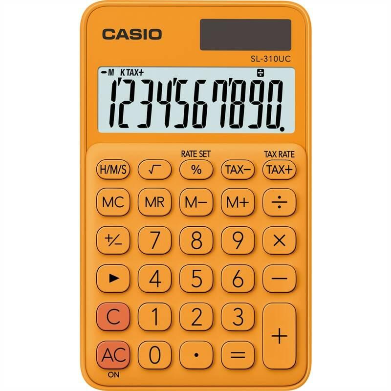 Kalkulačka Casio SL 310 UC RG oranžová, Kalkulačka, Casio, SL, 310, UC, RG, oranžová