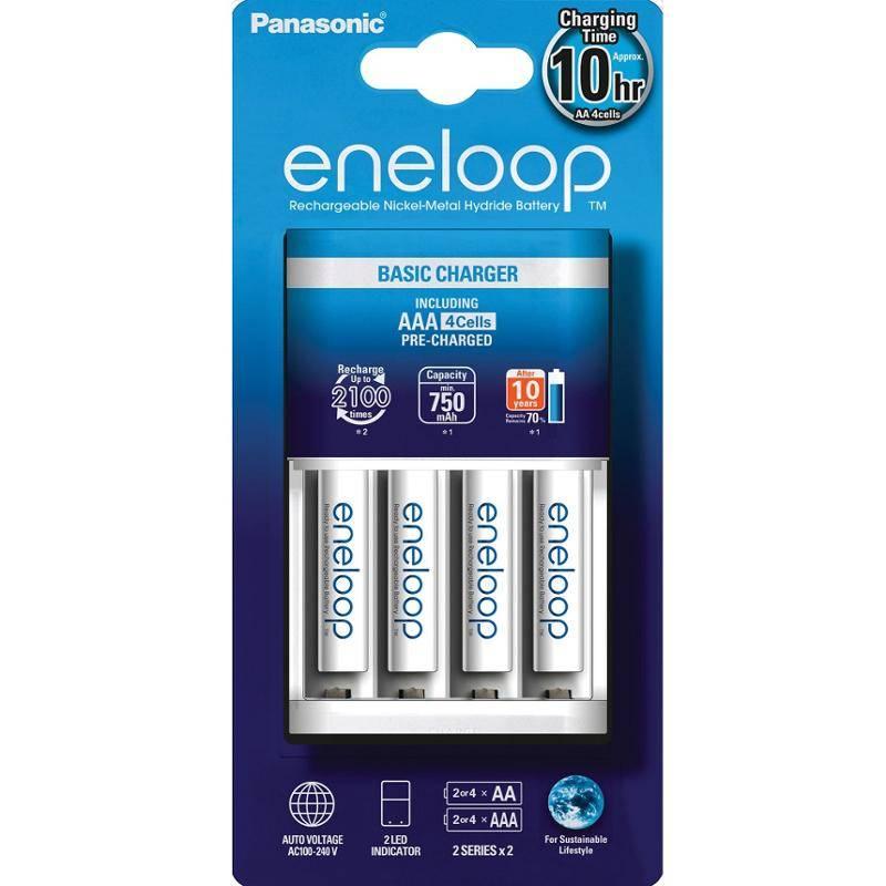 Nabíječka Panasonic Eneloop K-KJ51MCC04E AAA, 750 mAh, 4 ks, Nabíječka, Panasonic, Eneloop, K-KJ51MCC04E, AAA, 750, mAh, 4, ks