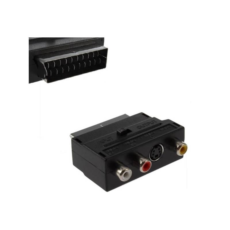 Redukce AQ SCART S-VIDEO nebo 3x CINCH, in out, Redukce, AQ, SCART, S-VIDEO, nebo, 3x, CINCH, out