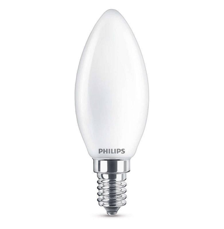 Žárovka LED Philips svíčka, 4,3W, E14, teplá bílá