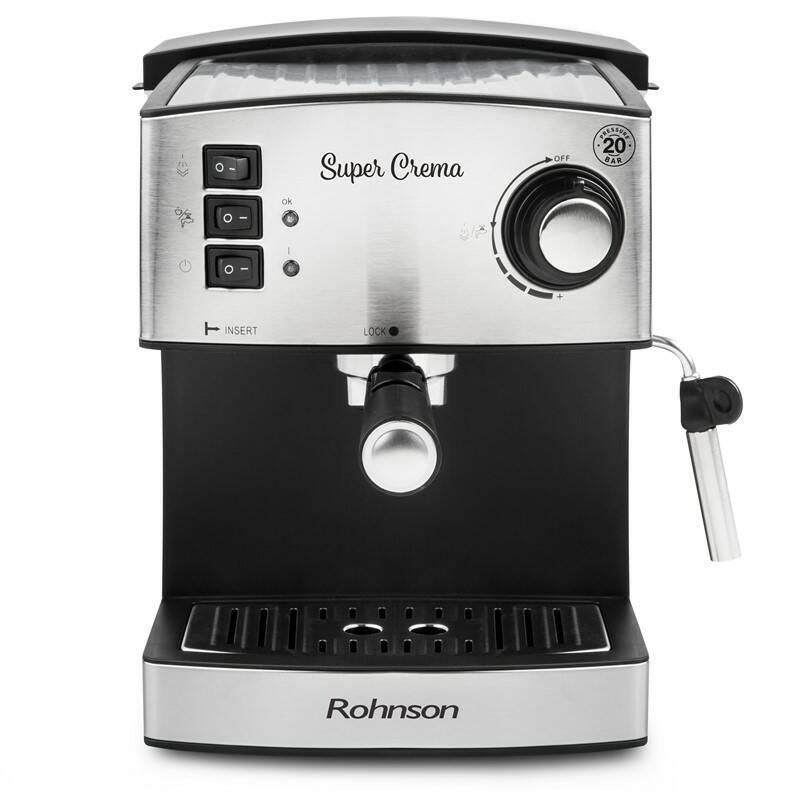 Espresso Rohnson R-980 stříbrné