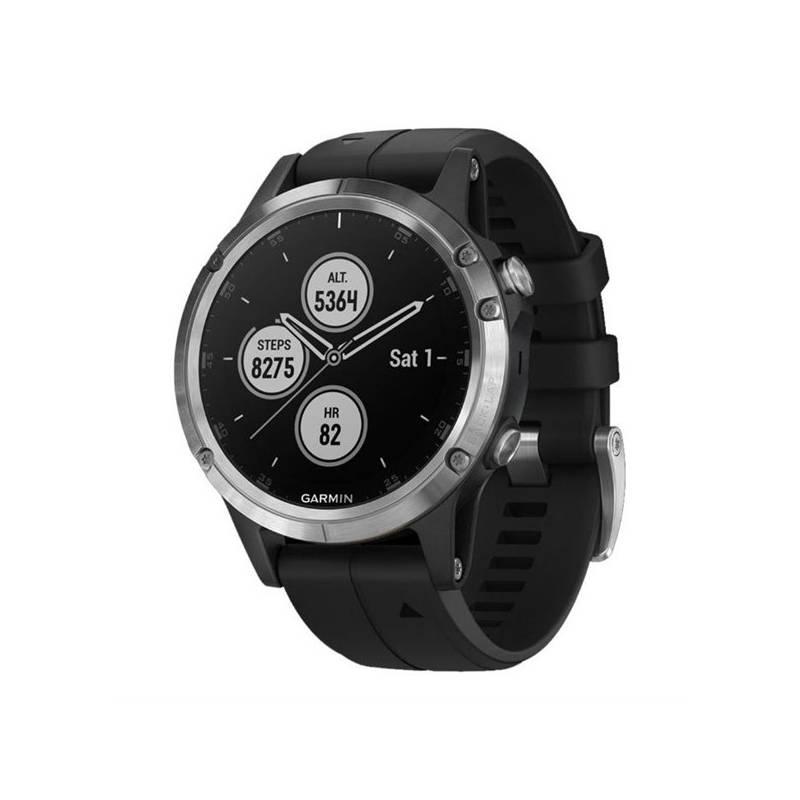 Hodiny Garmin Fenix5 Plus černé stříbrné