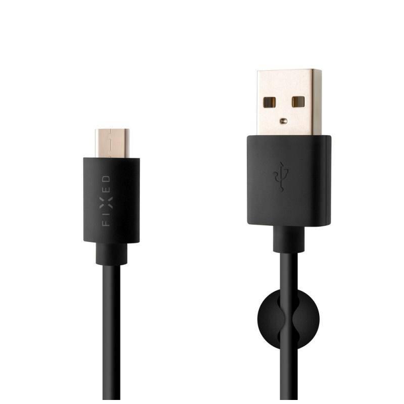 Kabel FIXED USB USB-C, 1m černý