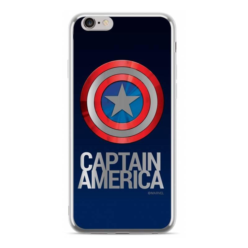 Kryt na mobil Marvel Captain America pro Huawei P Smart stříbrný modrý
