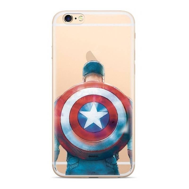 Kryt na mobil Marvel Captain America pro Huawei Y6 2018 průhledný