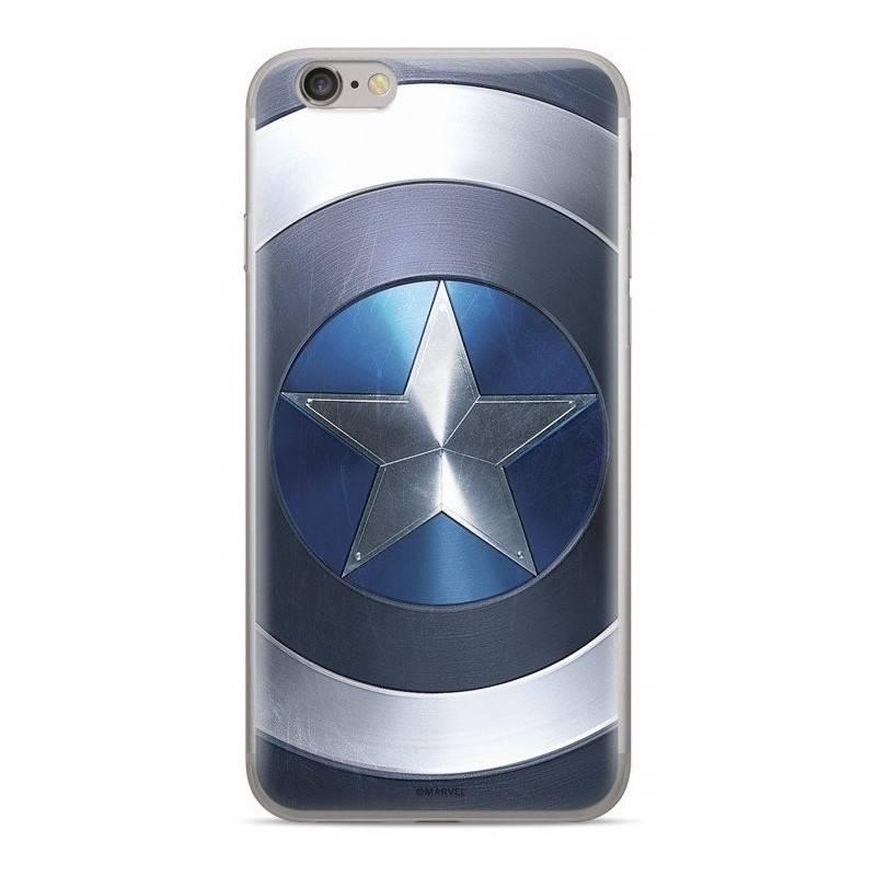 Kryt na mobil Marvel Captain America pro Huawei Y6 Prime 2018 modrý