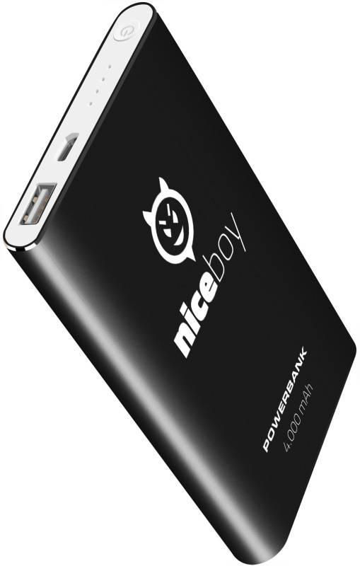 Powerbank Niceboy 4000 mAh černá