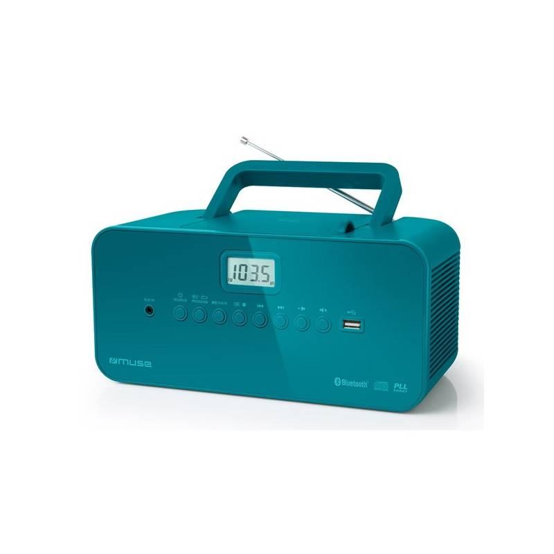 Radiopřijímač s CD MUSE M-30BTB modrý
