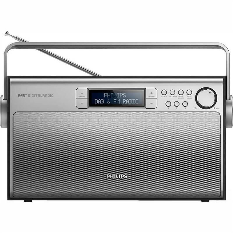Radiopřijímač s DAB Philips AE5220B stříbrný