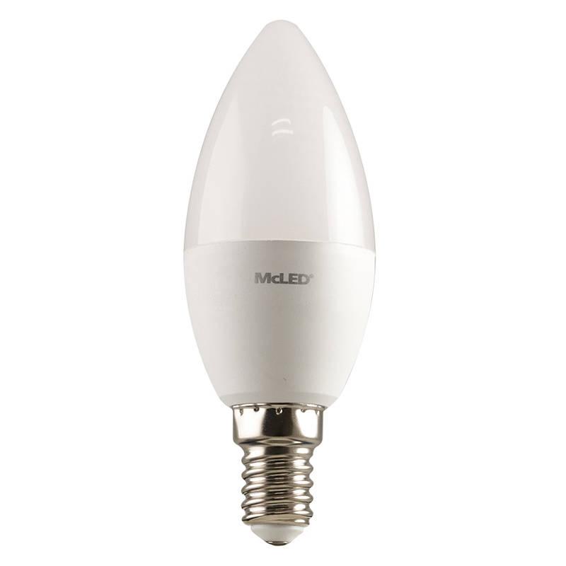 Žárovka LED McLED svíčka, 5,5W, E14, neutrální bílá, Žárovka, LED, McLED, svíčka, 5,5W, E14, neutrální, bílá