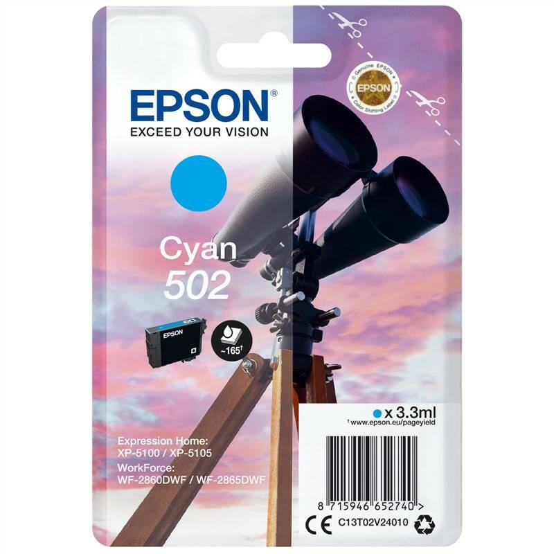 Inkoustová náplň Epson 502, 165 stran