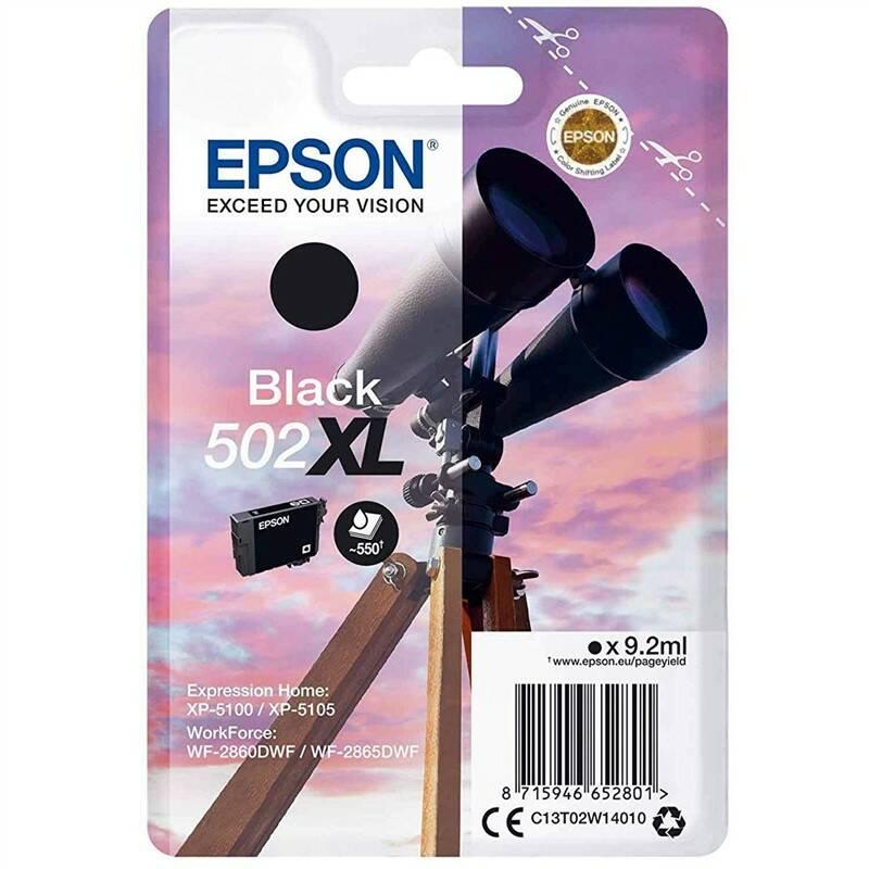 Inkoustová náplň Epson 502XL, 550 stran