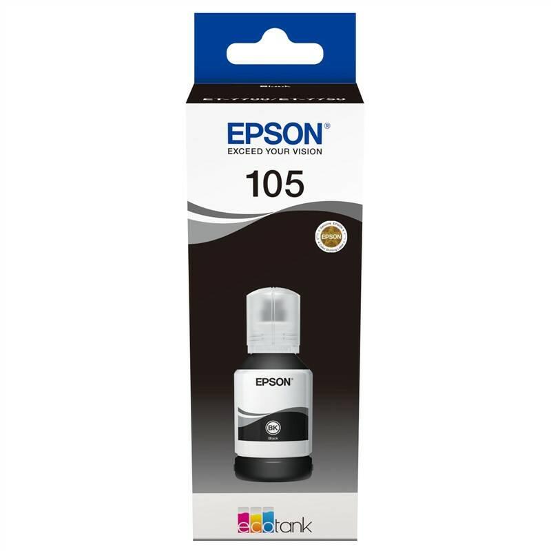 Inkoustová náplň Epson EcoTank 105, 140 ml černá