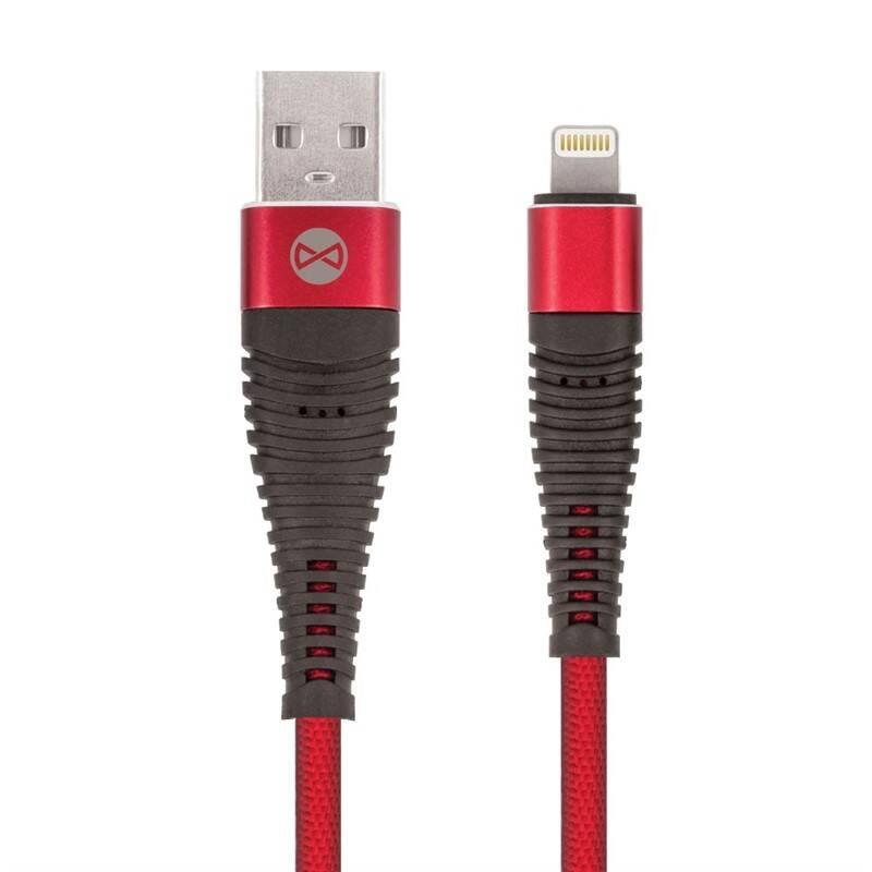 Kabel Forever USB Lightning, 1m červený