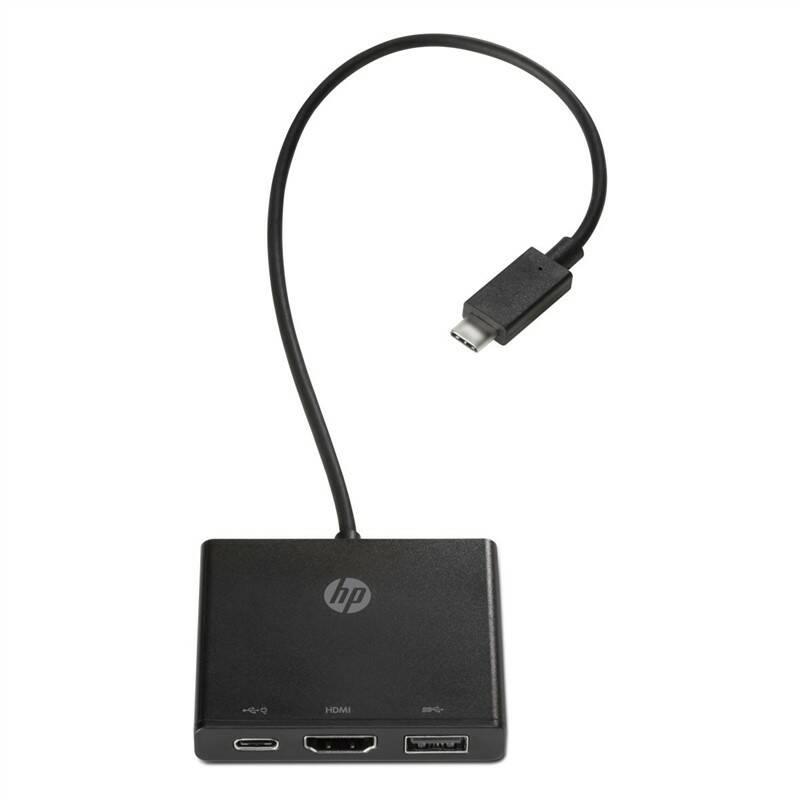 Kabel HP USB-C HDMI, USB 3.0, USB-C černý