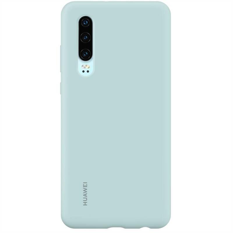 Kryt na mobil Huawei Silicone Car Case pro P30 - světle modrý