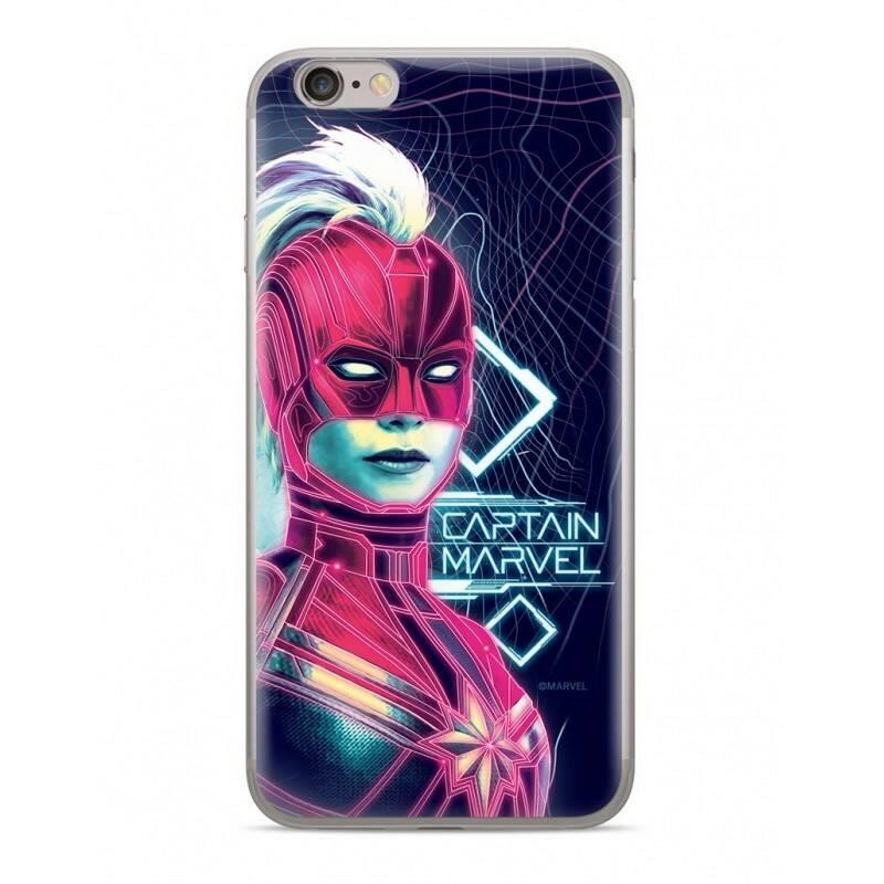 Kryt na mobil Marvel Captain Marvel pro Apple iPhone Xs modrý