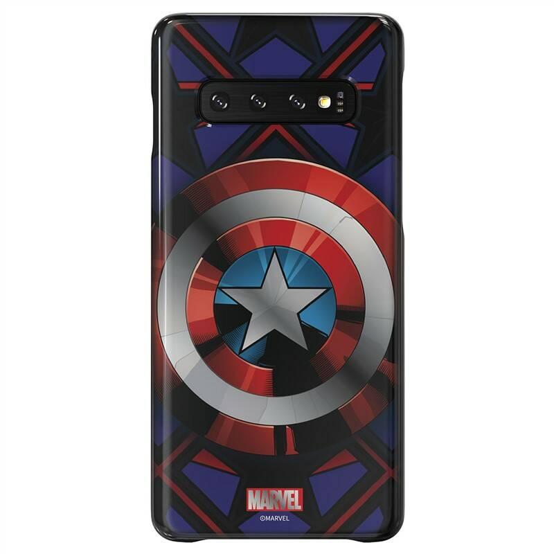 Kryt na mobil Samsung Captain America pro Galaxy S10 černý