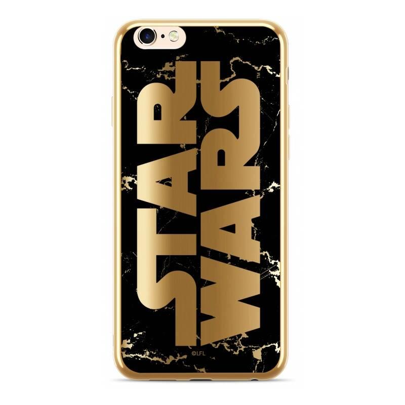 Kryt na mobil Star Wars Luxury Chrome pro Apple iPhone Xs Max zlatý