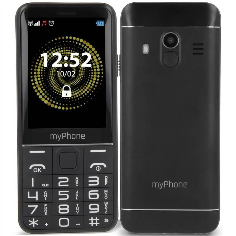 Mobilní telefon myPhone Halo Q Senior černý, Mobilní, telefon, myPhone, Halo, Q, Senior, černý