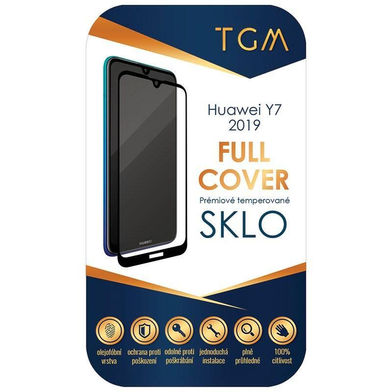 Ochranné sklo TGM Full Cover pro Huawei Y7 2019 černé