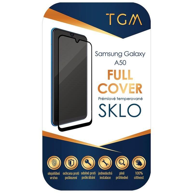 Ochranné sklo TGM Full Cover pro Samsung Galaxy A50 černé