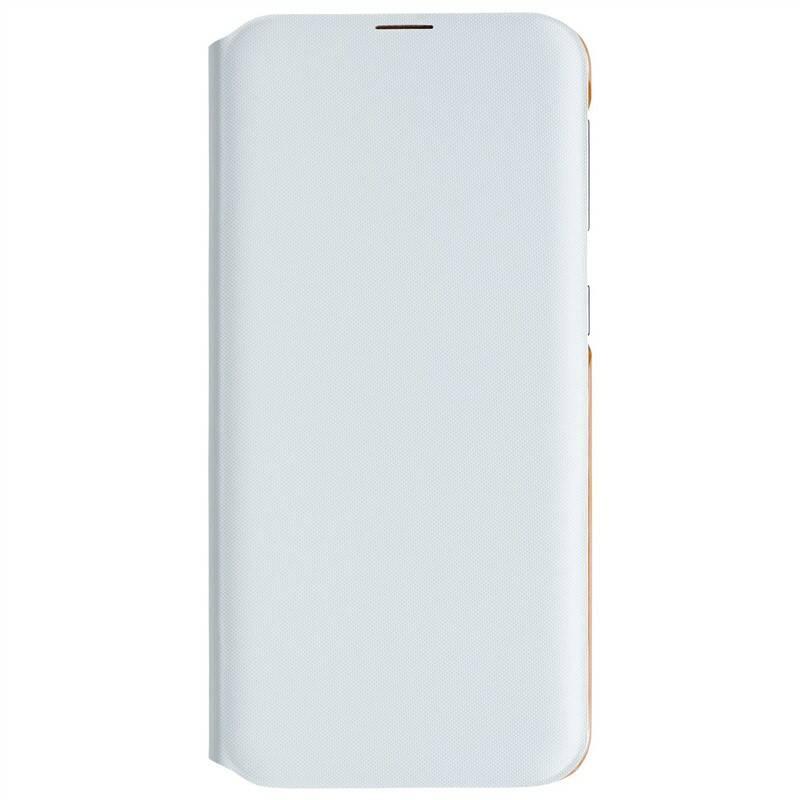 Pouzdro na mobil flipové Samsung Wallet Cover pro Galaxy A20e bílé