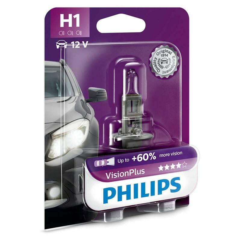 Autožárovka Philips VisionPlus H1, 1ks