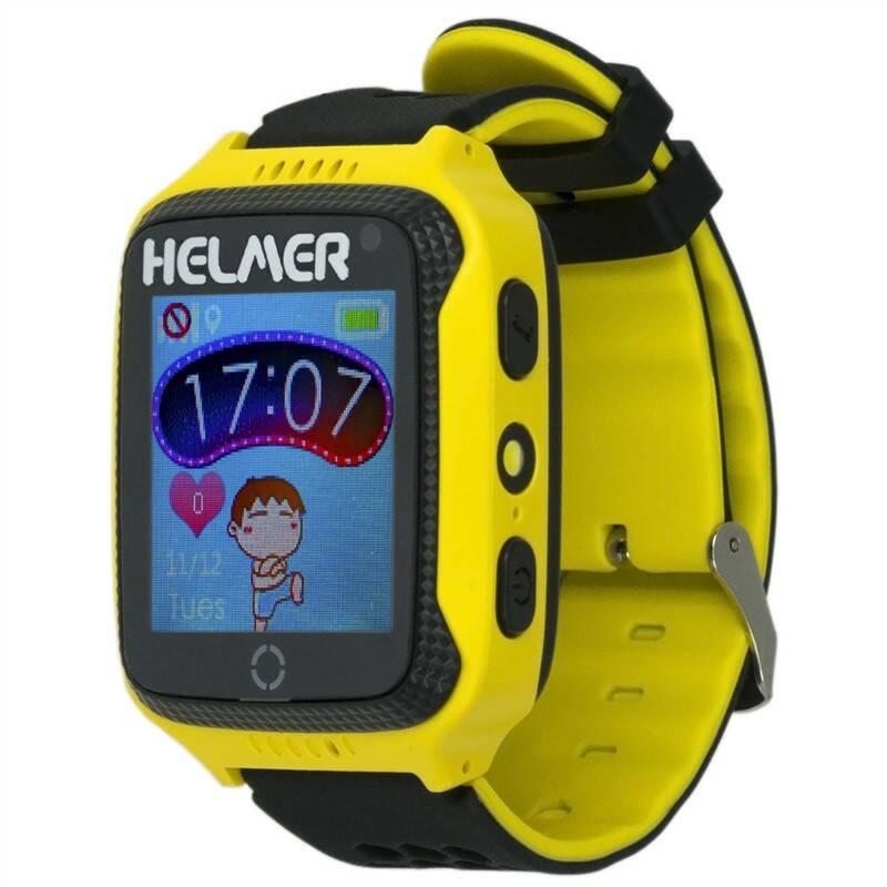 Chytré hodinky Helmer LK 707 dětské s GPS lokátorem žlutý