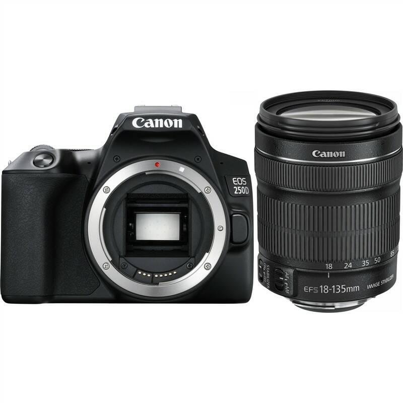 Digitální fotoaparát Canon EOS 250D 18-135 IS STM černý, Digitální, fotoaparát, Canon, EOS, 250D, 18-135, IS, STM, černý