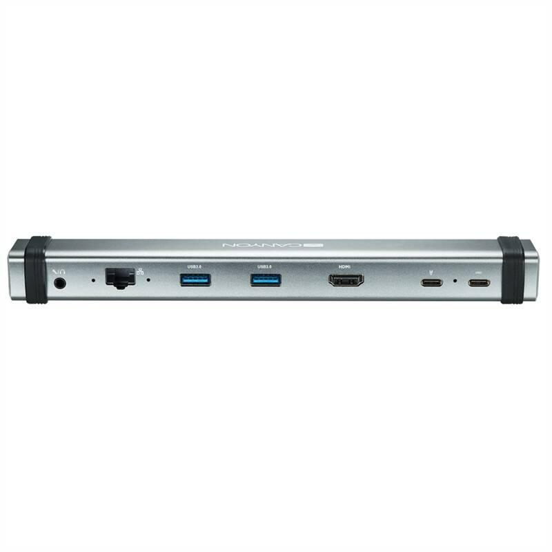 Dokovací stanice Canyon USB-C, HDMI, USB 3.0, RJ45, 3,5mm Jack šedá, Dokovací, stanice, Canyon, USB-C, HDMI, USB, 3.0, RJ45, 3,5mm, Jack, šedá