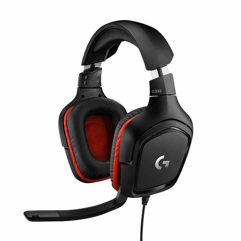 Headset Logitech Gaming G332 černý červený