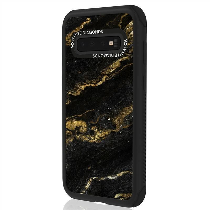 Kryt na mobil White Diamonds Tough Marble Case pro Samsung Galaxy S10 zlatý