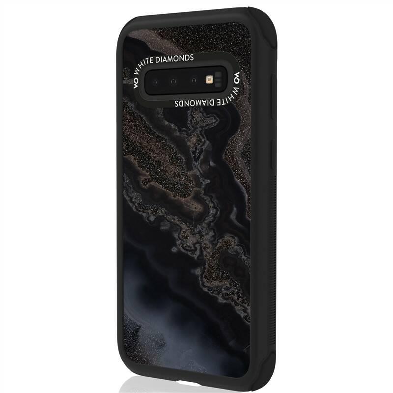 Kryt na mobil White Diamonds Tough Mineral Case pro Samsung Galaxy S10 černý