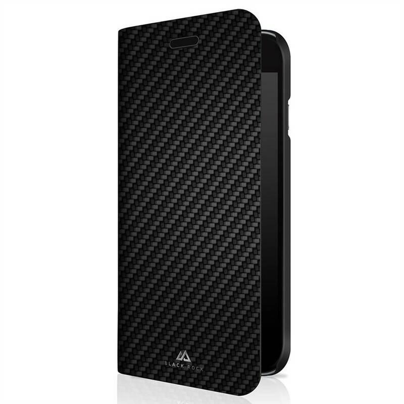 Pouzdro na mobil flipové Black Rock Flex Carbon Booklet pro Apple iPhone 6 6s 7 8 černé