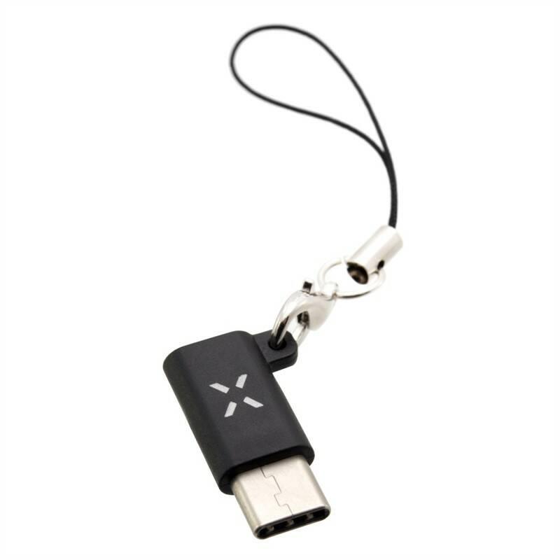 Redukce FIXED MicroUSB USB-C černá