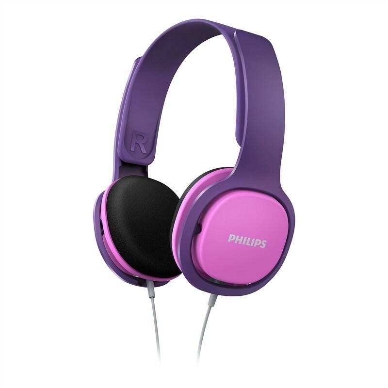 Sluchátka Philips SHK2000 růžová fialová, Sluchátka, Philips, SHK2000, růžová, fialová