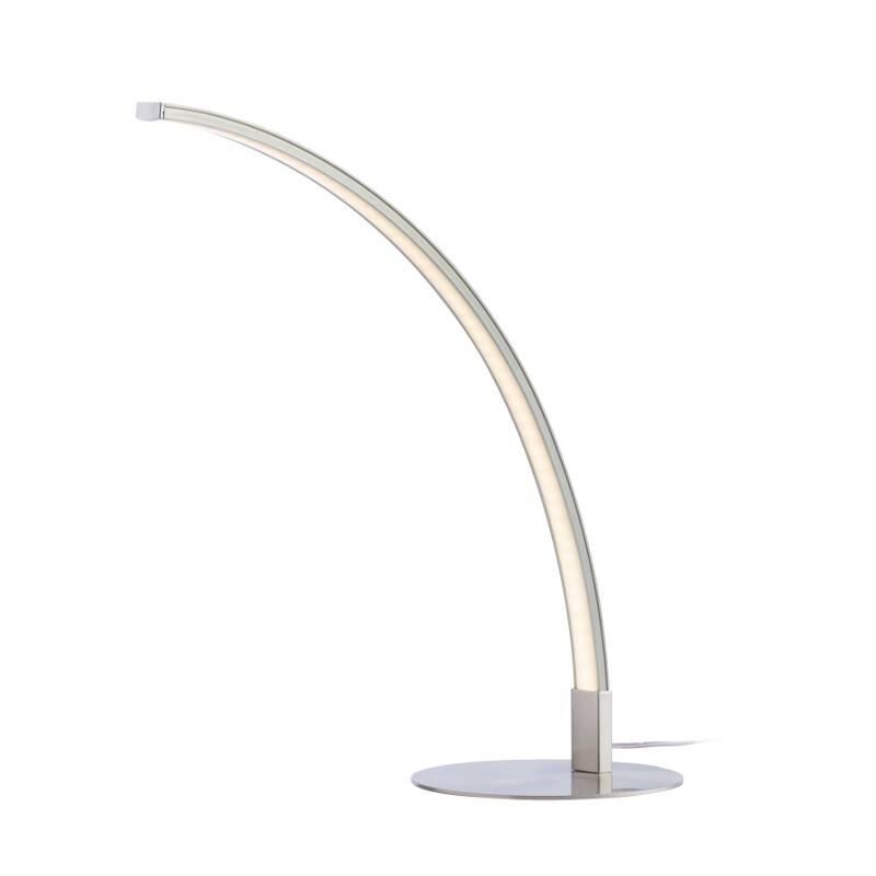 Stolní LED lampička PLATINET Curved 6W stříbrná