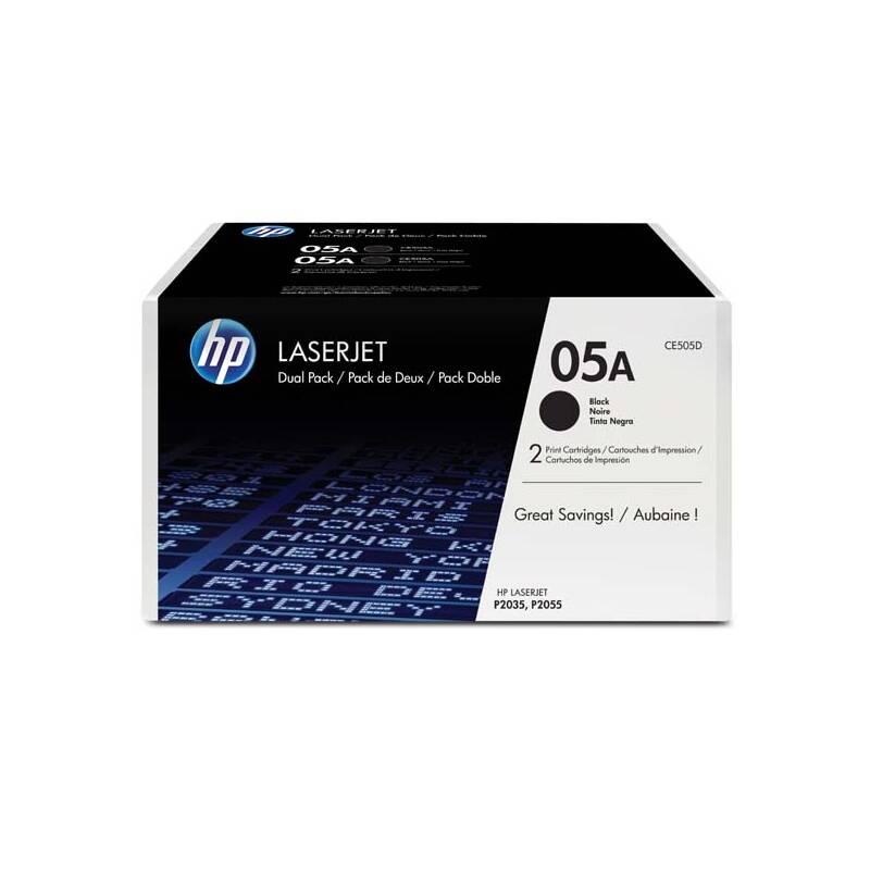 Toner HP 05A, 2x2300 stran černý