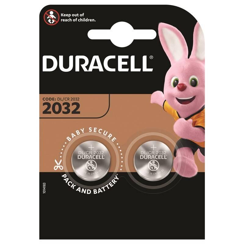 Baterie lithiová Duracell CR2032, blistr 2ks, Baterie, lithiová, Duracell, CR2032, blistr, 2ks