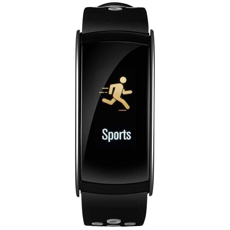 Fitness náramek Canyon CNS-SB41BR černý šedý