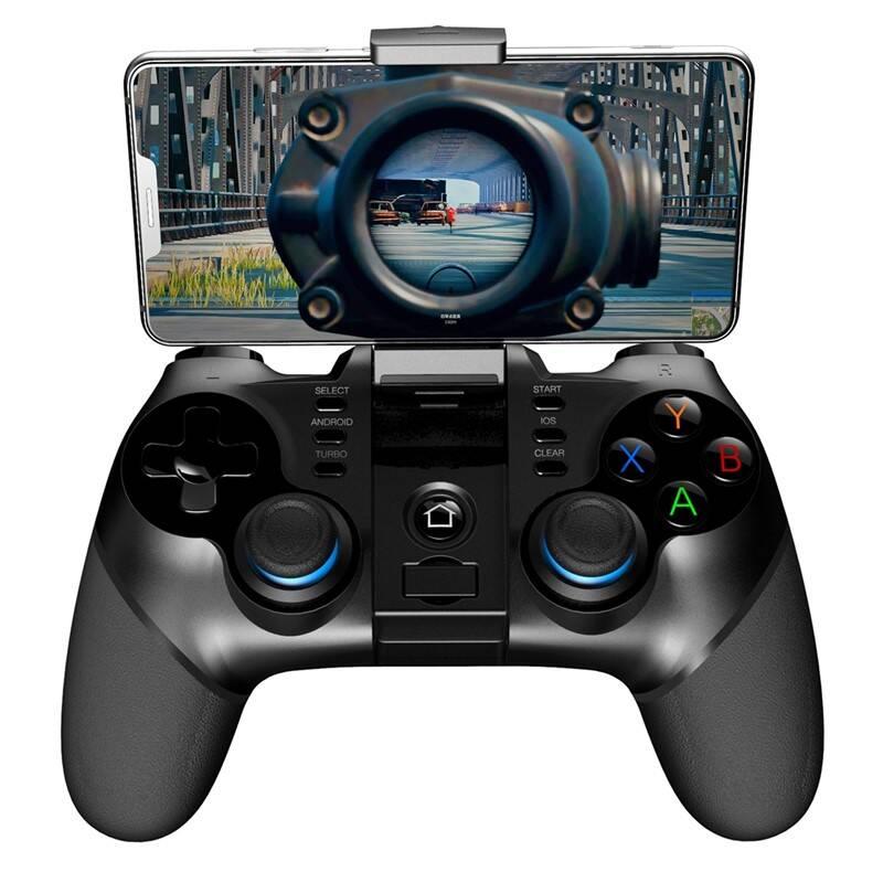 Gamepad iPega 3v1 s USB přímačem, iOS Android, BT černý
