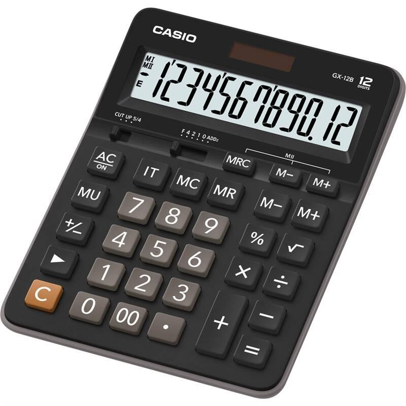 Kalkulačka Casio GX-12B černá, Kalkulačka, Casio, GX-12B, černá