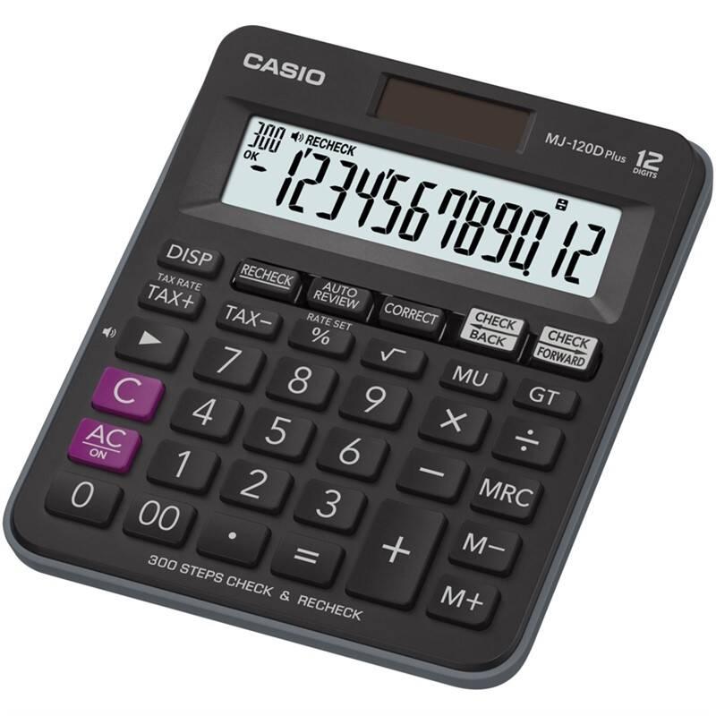 Kalkulačka Casio MJ-120D Plus černá, Kalkulačka, Casio, MJ-120D, Plus, černá