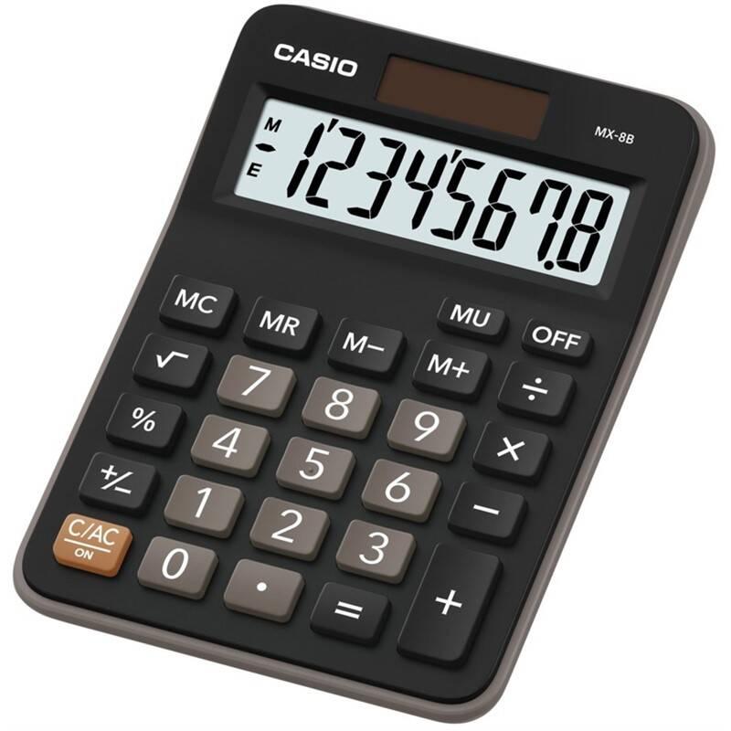 Kalkulačka Casio MX-8B BK černá, Kalkulačka, Casio, MX-8B, BK, černá